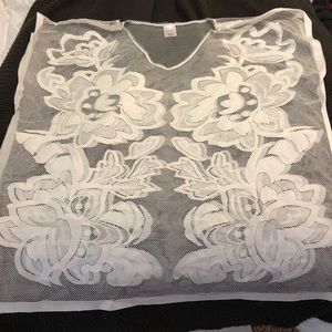 Laced Bathing Suit Cover Up